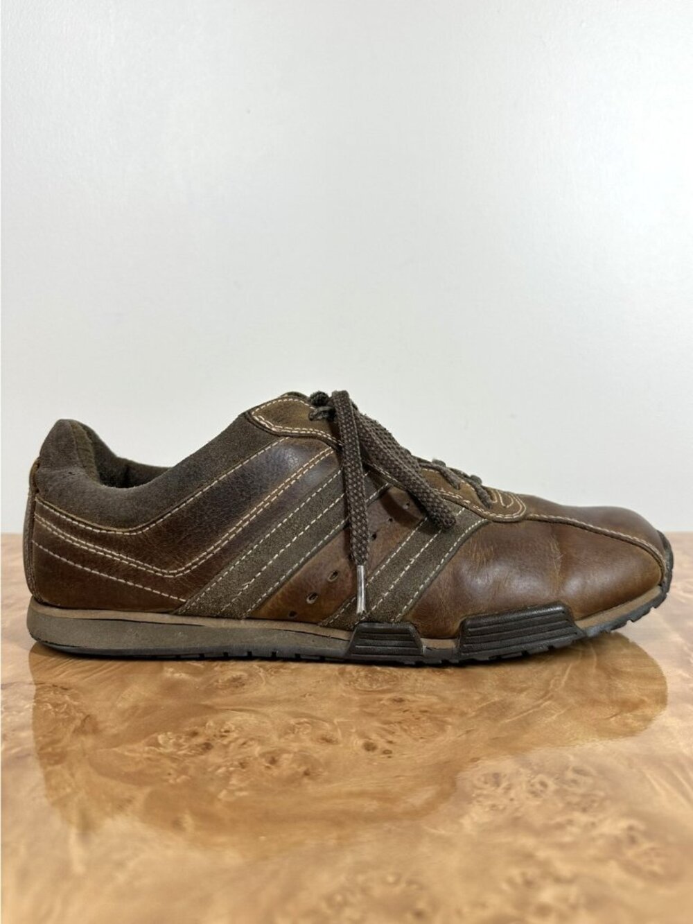 Bed Stu The Next Step Brown Leather Suede Lace Up Sneakers Men's Sz 9.5-10
